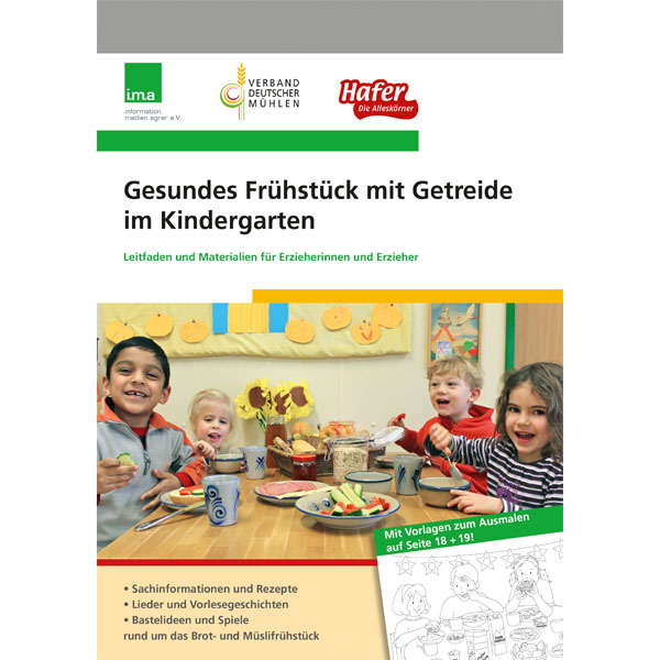 Gesundes Frühstück mit Getreide im Kindergarten