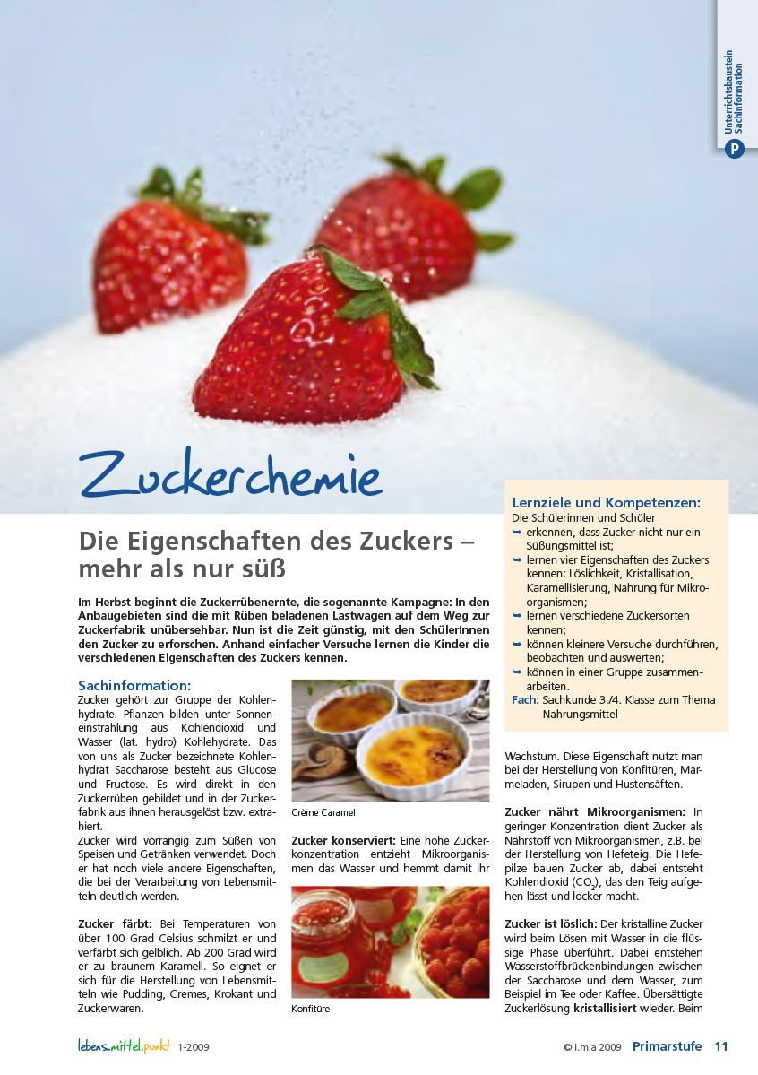 Die Eigenschaften des Zuckers - Mehr als nur süß