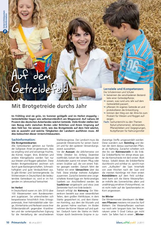 Auf dem Getreidefeld - Mit Brotgetreide durchs Jahr