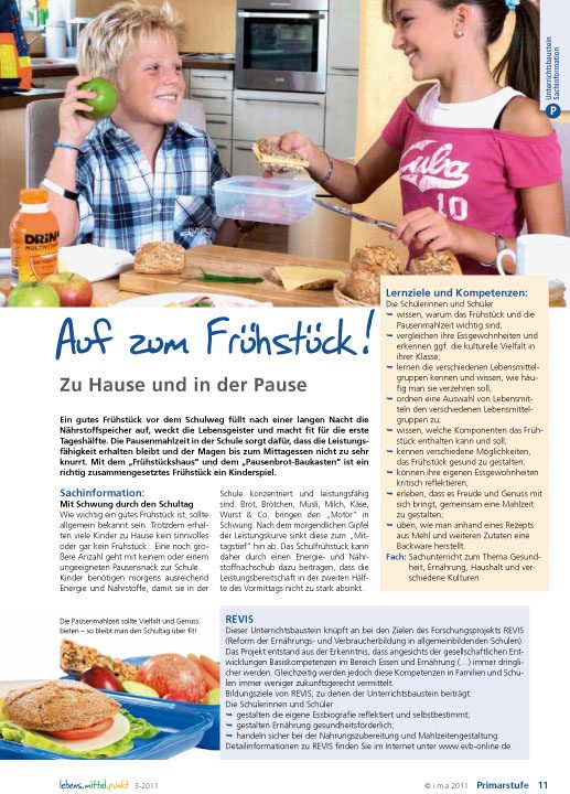 Auf zum Frühstück! - Zu Hause und in der Pause