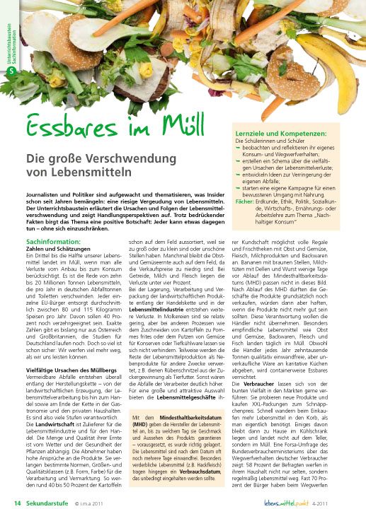 Essbares im Müll - Die große Verschwendung von Lebensmitteln