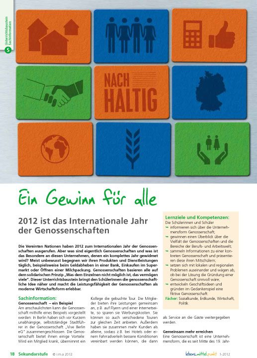 Genossenschaften - Ein Gewinn für alle
