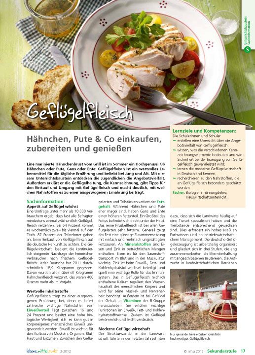 Geflügelfleisch - Hähnchen, Pute & Co.