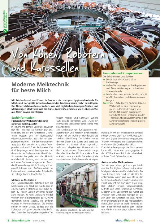 Von Kühen, Robotern und Karussellen - Moderne Melktechnik für beste Milch
