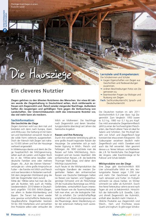 Die Hausziege - Ein cleveres Nutztier