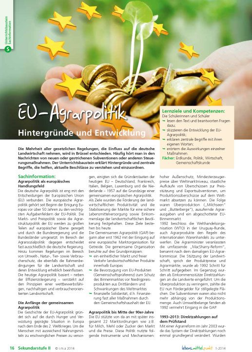 EU-Agrarpolitik - Hintergründe und Entwicklung