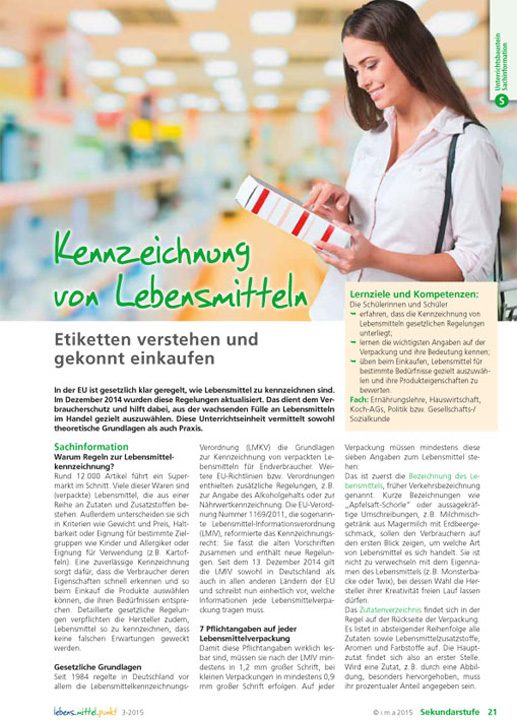 Kennzeichnung von Lebensmitteln -  Etiketten verstehen und gekonnt einkaufen