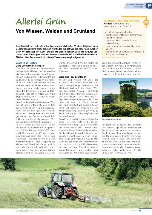 Allerlei Grün - Von Wiesen, Weiden und Grünland