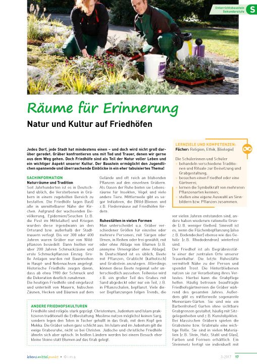 Räume für Erinnerung - Natur und Kultur auf Friedhöfen
