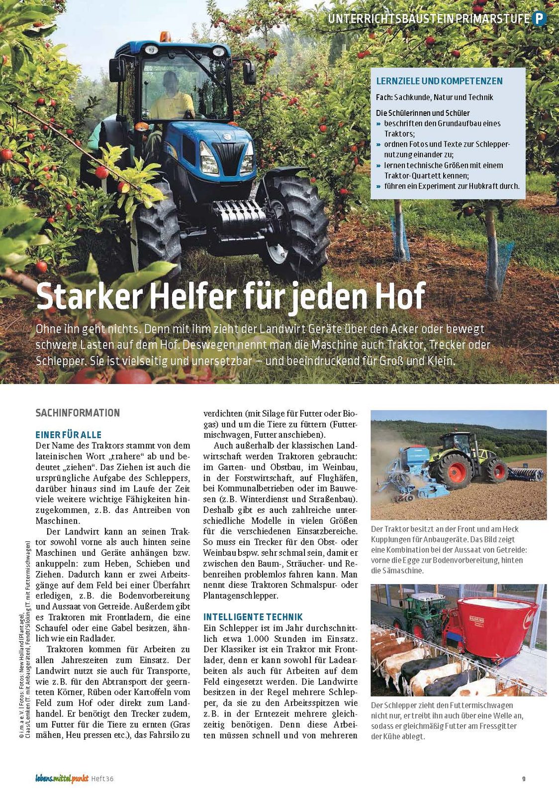 Starker Helfer für jeden Hof - Ohne Schlepper geht nichts