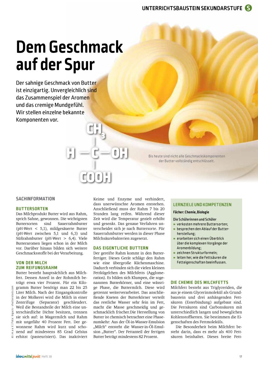 Butter - Dem Geschmack auf der Spur