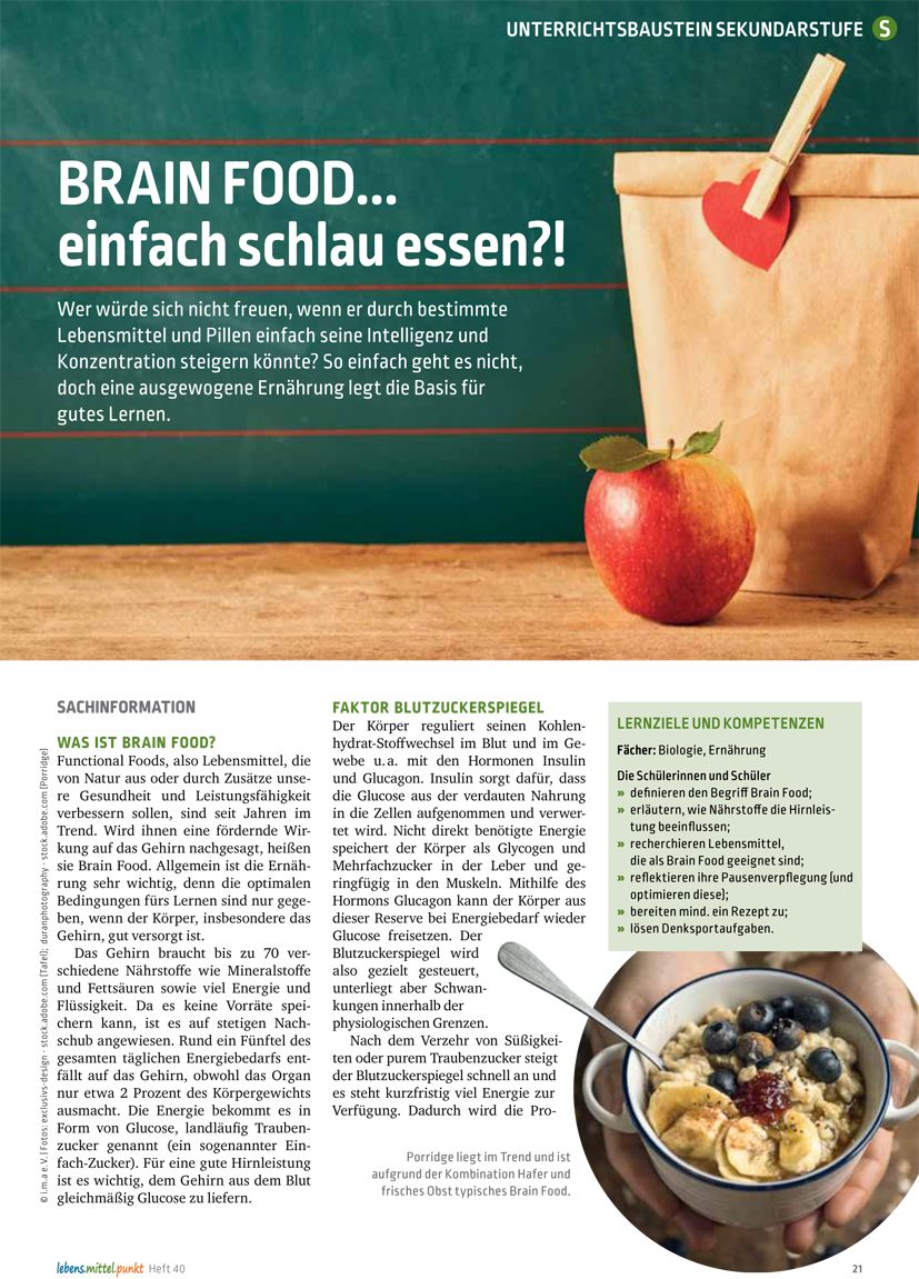 Brain Food... - einfach schlau essen?!