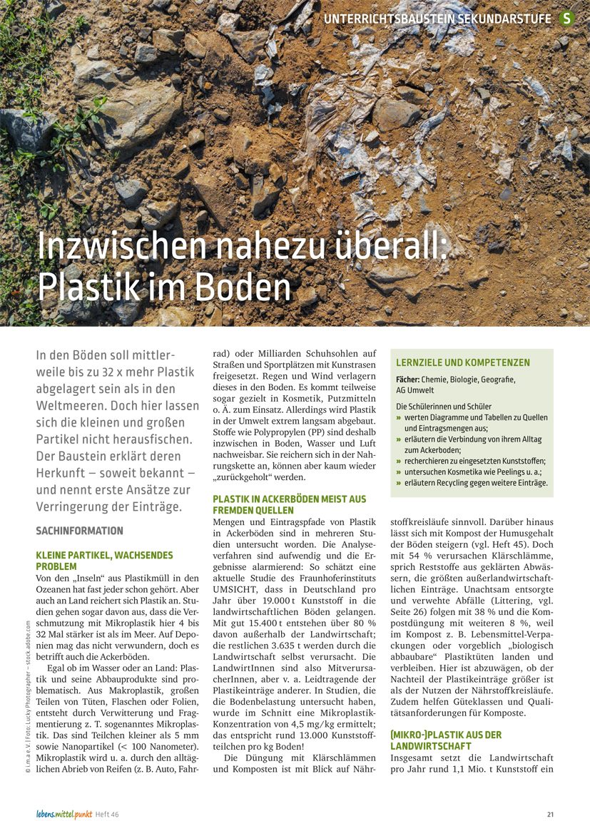 Plastik im Boden - Inzwischen nahezu überall