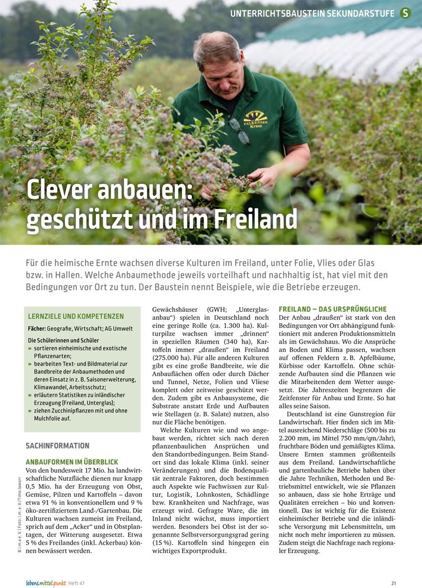 Clever anbauen - - Geschützt und im Freiland