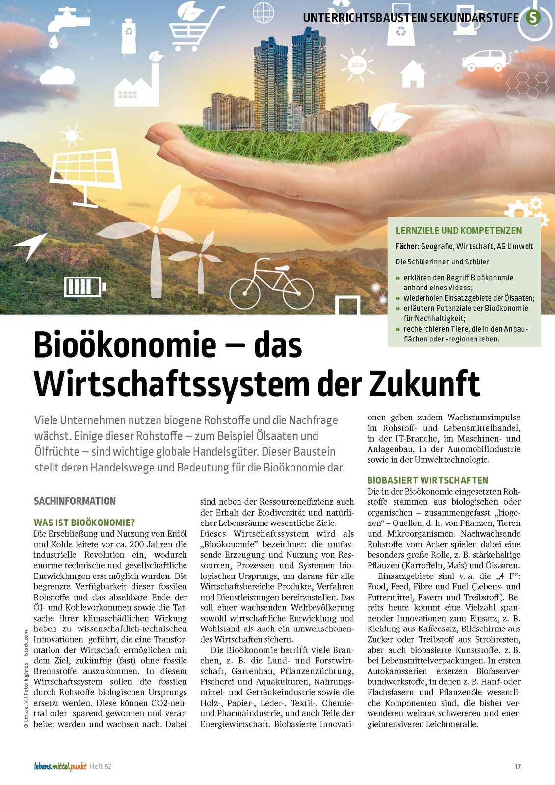 Bioökonomie - Wirtschaftssystem der Zukunft