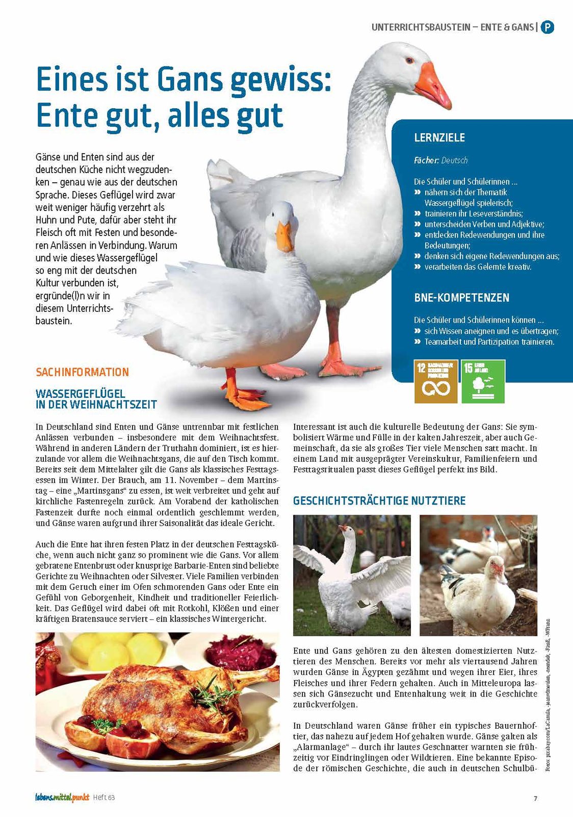 Eines ist Gans gewiss: Ente gut, alles gut