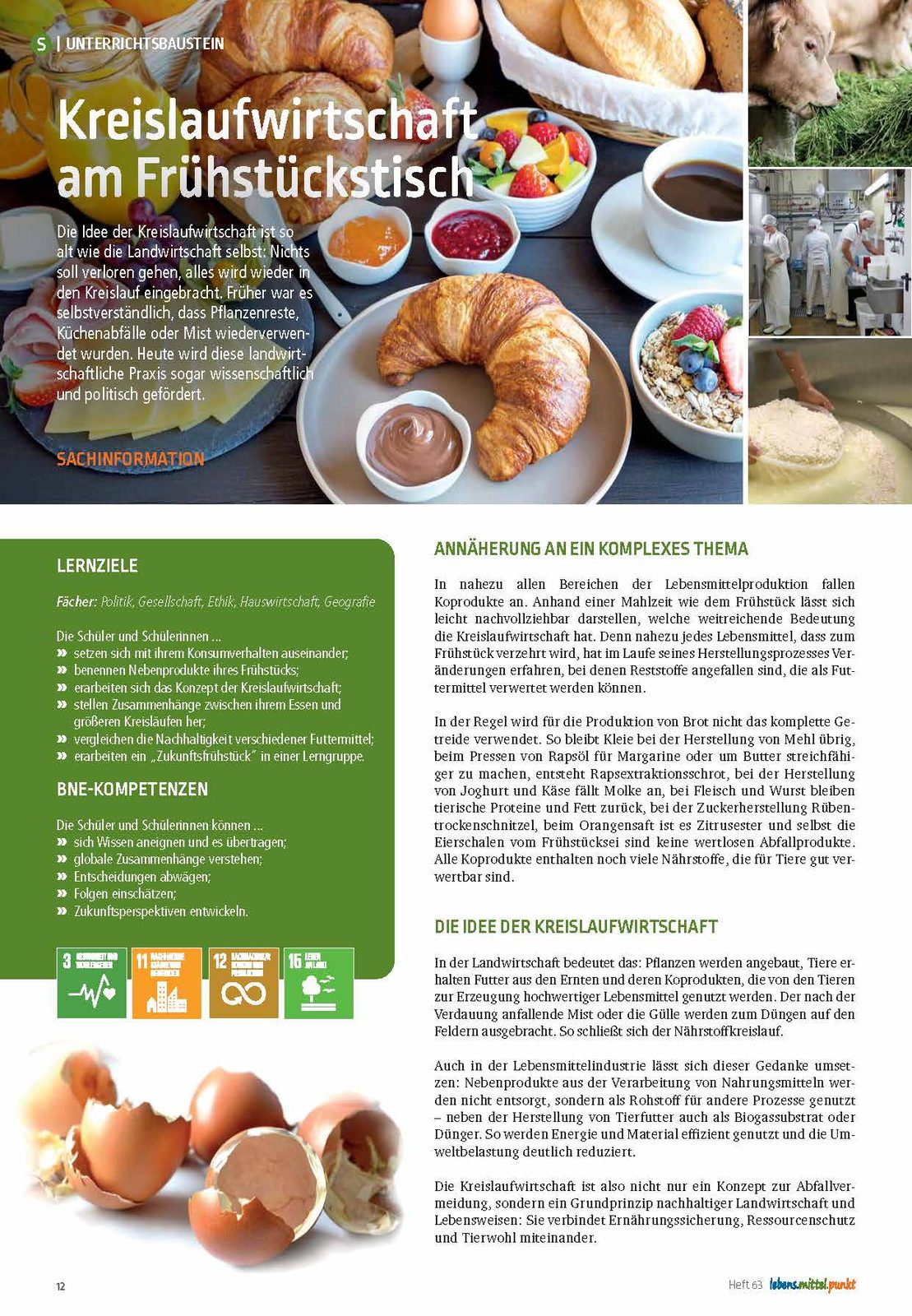 Kreislaufwirtschaft - am Frühstückstisch