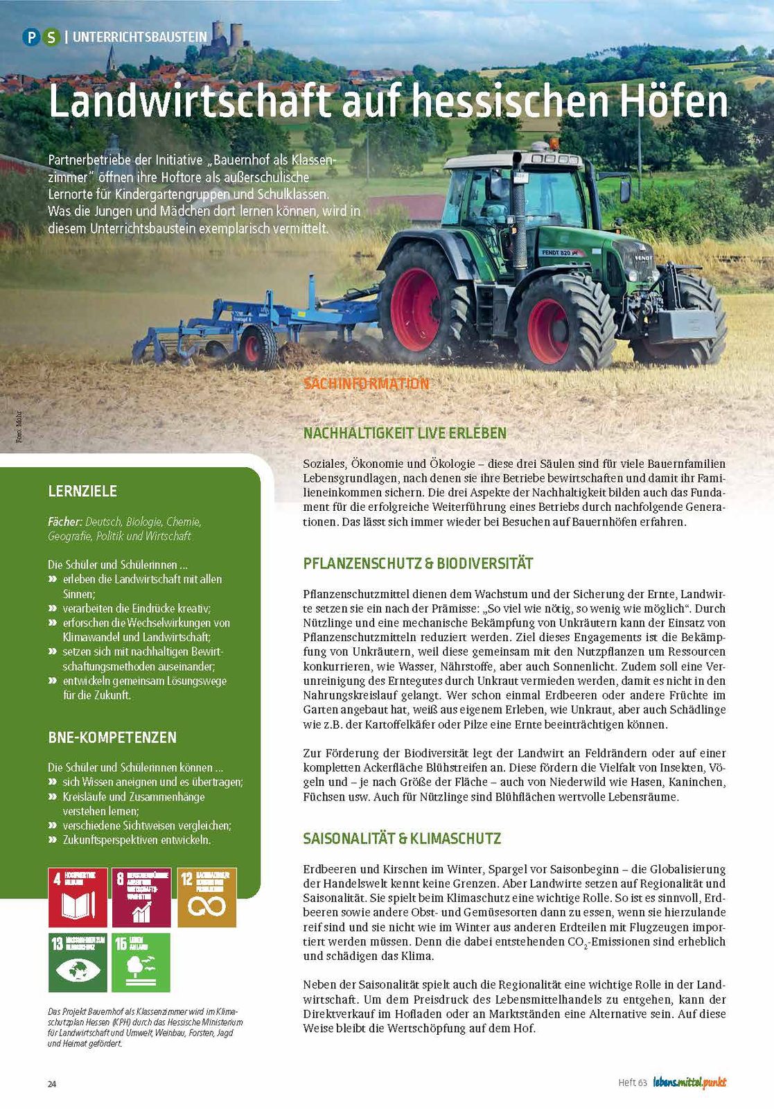 Landwirtschaft auf hessischen Höfen